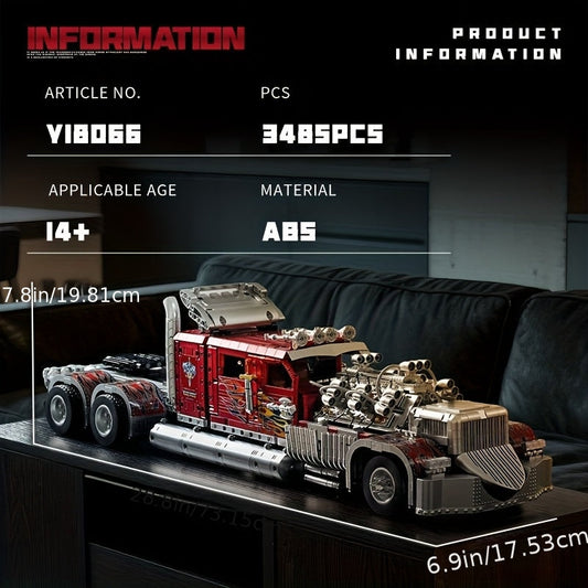 Heavy Truck Building Block Set finished vehicle display model