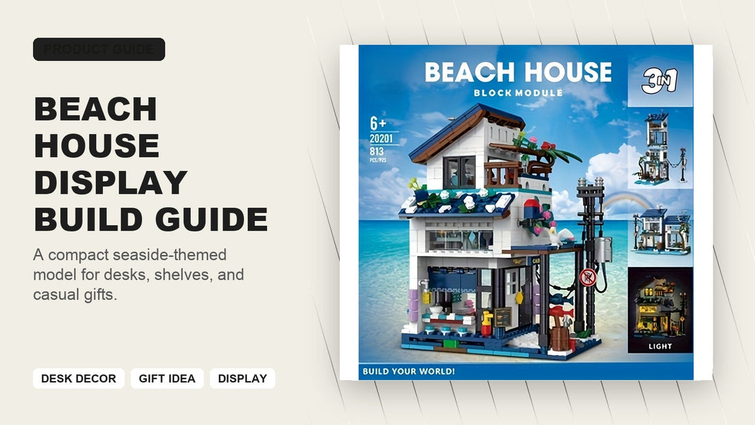 Beach House building blocks display guide cover