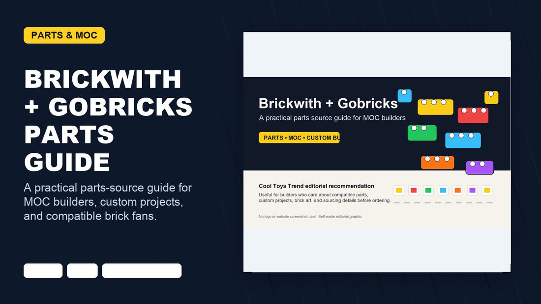 Brickwith and Gobricks parts guide cover for MOC builders