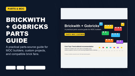 Brickwith and Gobricks parts guide cover for MOC builders
