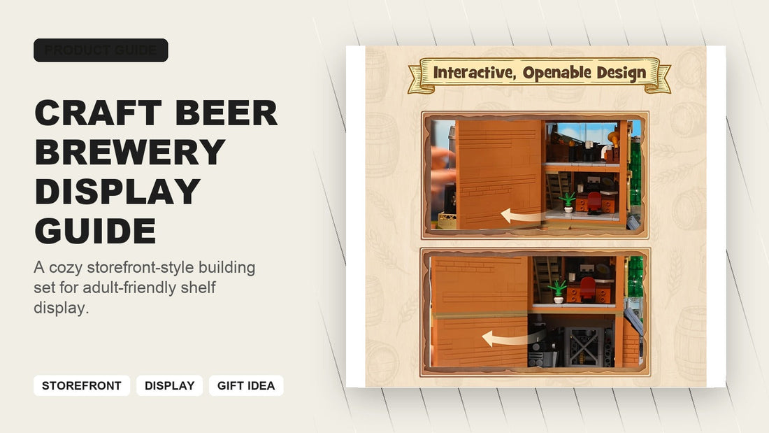Craft Beer Brewery building set display guide cover