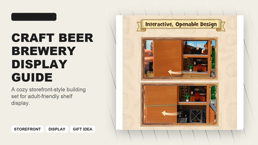 Craft Beer Brewery building set display guide cover