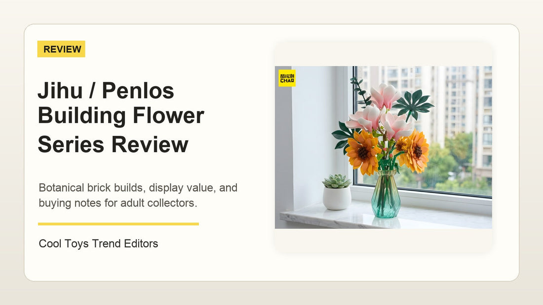 Editorial cover for the Jihu Penlos building flower series review
