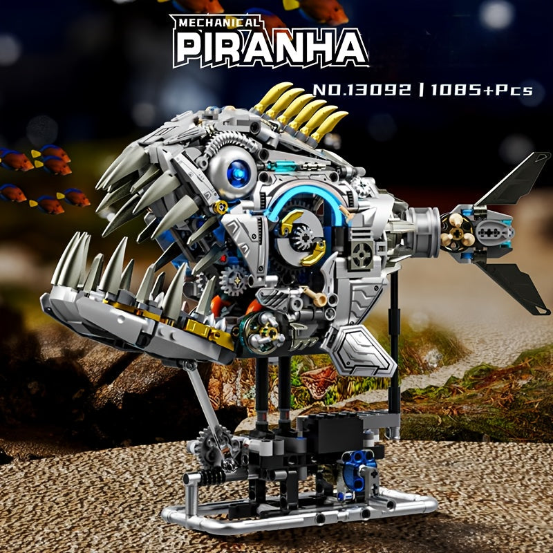 Piranha Building Blocks 1085PCS – Mechanical Model Kit for Adults product image 1