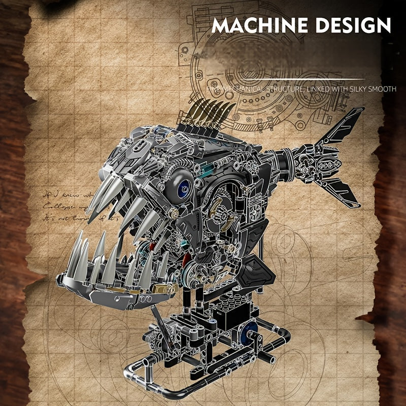 Piranha Building Blocks 1085PCS – Mechanical Model Kit for Adults product image 4
