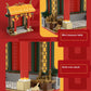 Accessory detail image showing treasure table gold coins and lucky cat accent
