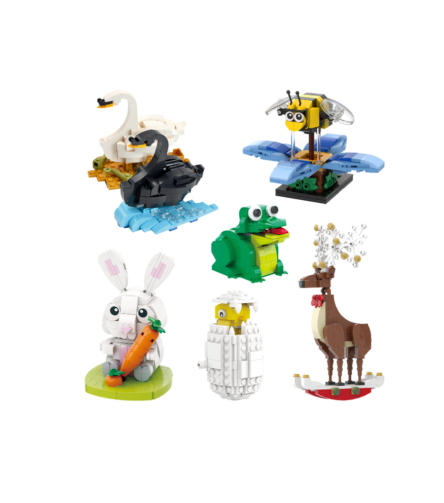 Mrkuriosity Seven Animals Kits(1148pcs)