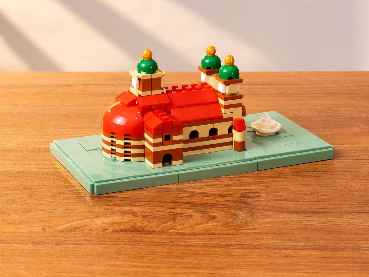 275-piece St. Joseph Cathedral, also known as Xikai Church, building-block model